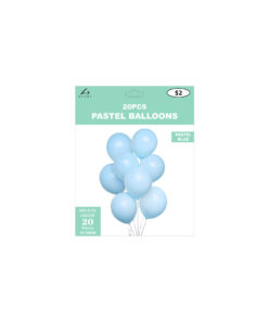 Alternative view of Pastel Blue Latex Balloons 12inch 20pk