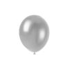 Plain silver latex balloon in 5inch size and coming in pack of 50