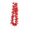 Red Metallic Flower Lei