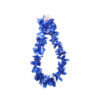 Blue Metallic Flower Lei