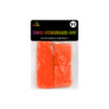 Neon orange 80's sweat bands in pack of 1x headband and 2x wristbands