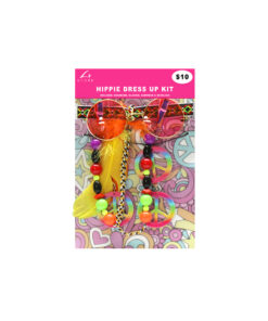 Hippie dress up kit with headband, glasses, earrings and necklace