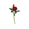 Red artificial rose head in size of 36cm