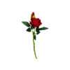 Red artificial rose head in size of 36cm