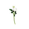 White artificial rose head in size of 36cm