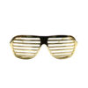 Metallic gold shutter party glasses