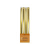 Gold Metallic Taper Candles 4pk