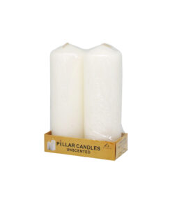 Ivory Pillar Candle 2pc 250g