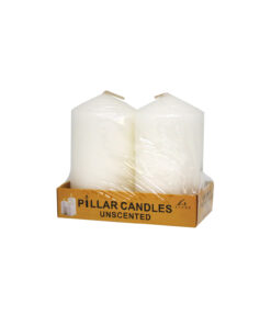 Ivory Pillar Candle 2pc 200g