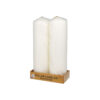 Ivory Pillar Candle 2pc 290g