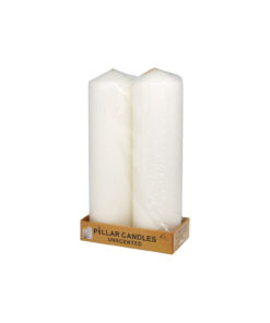 Ivory Pillar Candle 2pc 290g