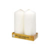 Ivory Pillar Candle 2pc 330g