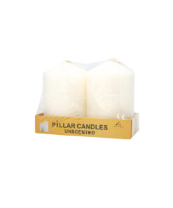 Ivory Pillar Candle 2pc 525g