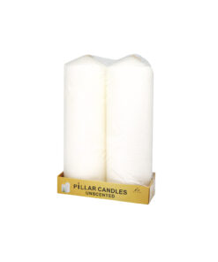 Ivory Pillar Candle 2pc 525g