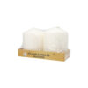 Ivory Pillar Candle 2pc 290g