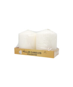Ivory Pillar Candle 2pc 290g