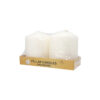 Ivory Pillar Candle 2pc 390g