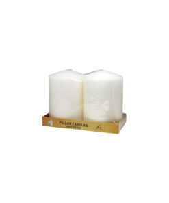 Ivory Pillar Candle 2pc 900g