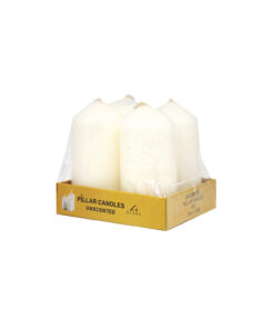 Ivory Pillar Candle 4pc 60g