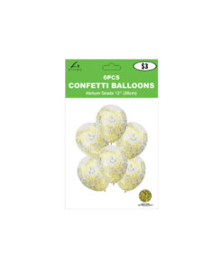 Alternative view of Gold Star Confetti Balloon 12inch 6pk