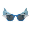 Shark party glasses in blue colour with black tinted lens