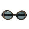 Bronze steampunk party glasses with black tinted lens