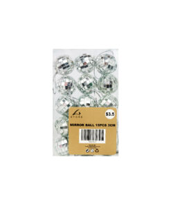 Alternative view of Mirror Ball 3cm 15pk