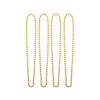 Gold bead necklace coming in pack of 4
