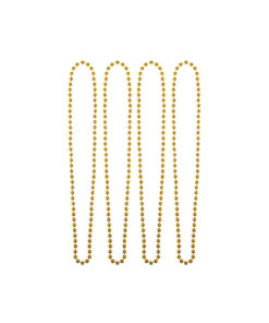 Gold bead necklace coming in pack of 4