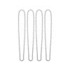 Silver bead necklace coming in pack of 4