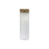 White chenille stem pipe cleaners in pack of 100 and size of 30cm
