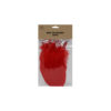 Red feathers in pack of 20