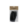 Black feathers in pack of 20