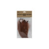 Natural brown feathers in pack of 20