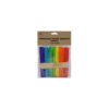 Assorted colour wooden popsicle sticks in pack of 100 and size of 114mm x 10mm x 2mm