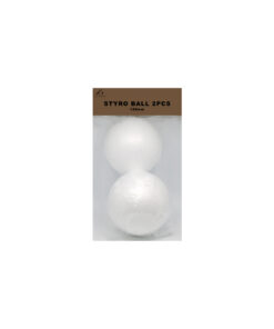Plain white styrofoam ball in size of 120mm and pack of 2