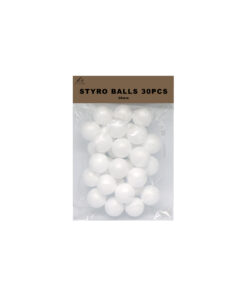 Plain white styrofoam ball in size of 30mm and pack of 30