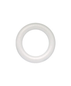 Plain white styrofoam wreath in size of 150mm and pack of 3