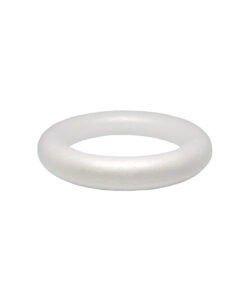 Plain white styrofoam wreath in size of 220mm and pack of 2