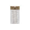 White wooden pegs in pack of 30 and size of 35mm x 7mm