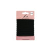 Black elastic hair ties coming in pack of 8