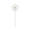 Silver diamond daisy cake topper