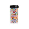 GoBake wildflower shaped sprinkles in rainbow colour and container of 45g
