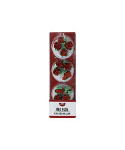Red Rose Icing Decorations 12pk