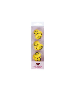 Gobake edible smiley face emoji icing decoration in pack of 9