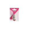 Gobake 1A metal round icing tip in pack of 1 and in pink packaging