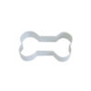 White dog bone cookie cutter in size of 9cm
