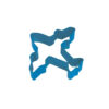 Navy Blue Plane Cookie Cutter 10cm