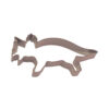 Triceratops shaped dinosaur stainless steel cookie cutter