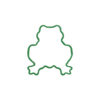 Green Frog Cookie Cutter 7.5cm